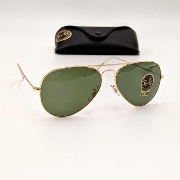 RayBan Aviator Green G-15 Lenses - Picture 3 of 8